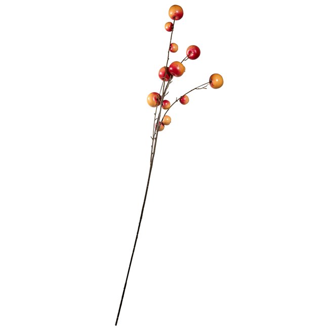 Decorative plant Mini apple branch, red/orange/brown, H117cm