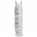 Vase Gallicano white, (shiny glazed white), 19x14x57cm