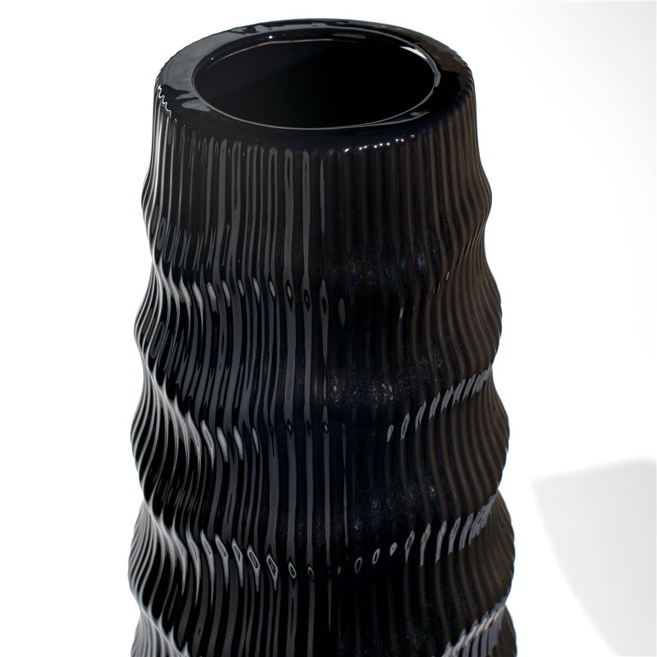 Vase Gavardo, black, 19.5x78cm