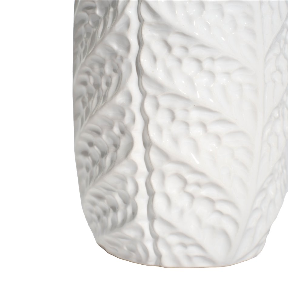 Vase Gardia, white, 11x33cm