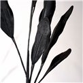 Decorative plant Magnolia leave spray black, H113cm