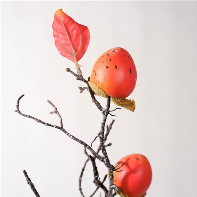 Decorative plant Chinese persimmon, orange/brown, H85cm