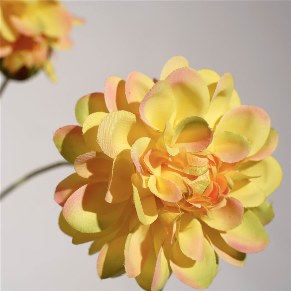 Decorative flower Dahlia 2, yellow, H90cm