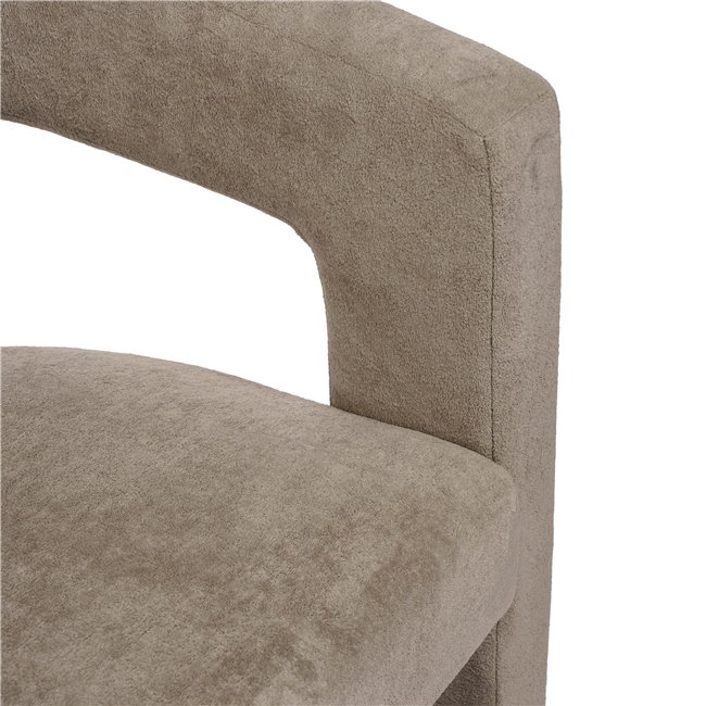 Accent chair Mailly 5, beige color, H75x65x57cm, seat height 47.5cm