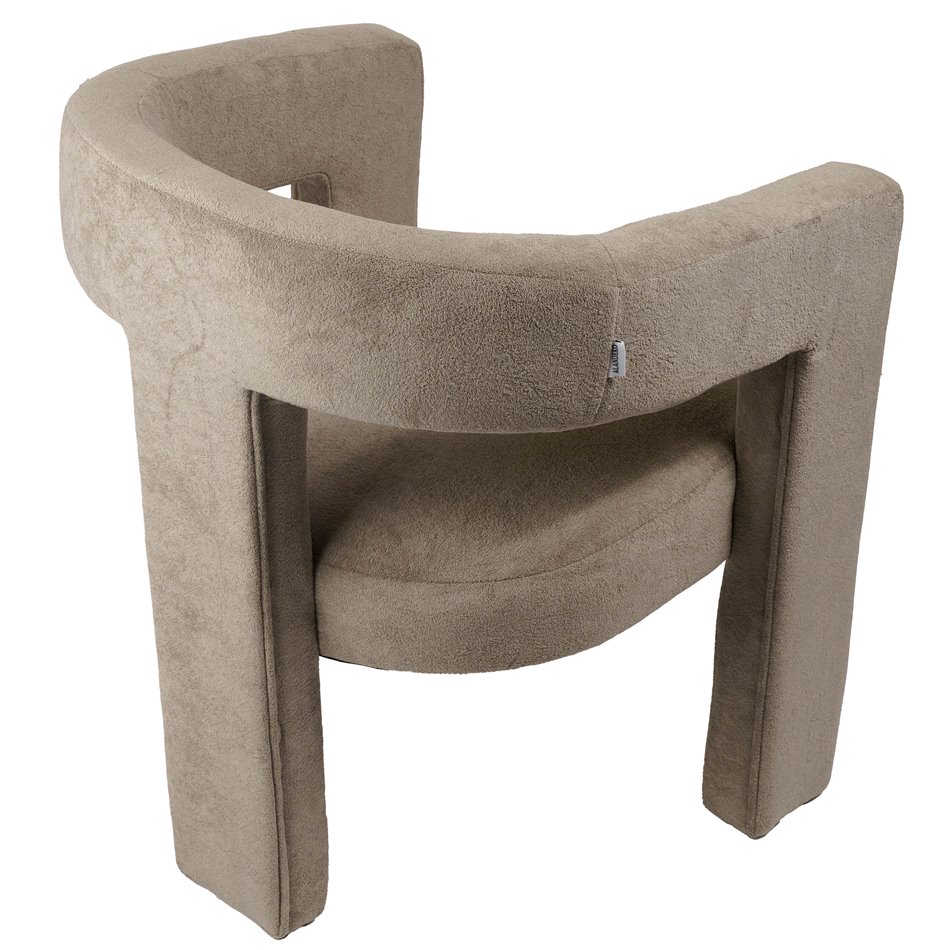 Accent chair Mailly 5, beige color, H75x65x57cm, seat height 47.5cm