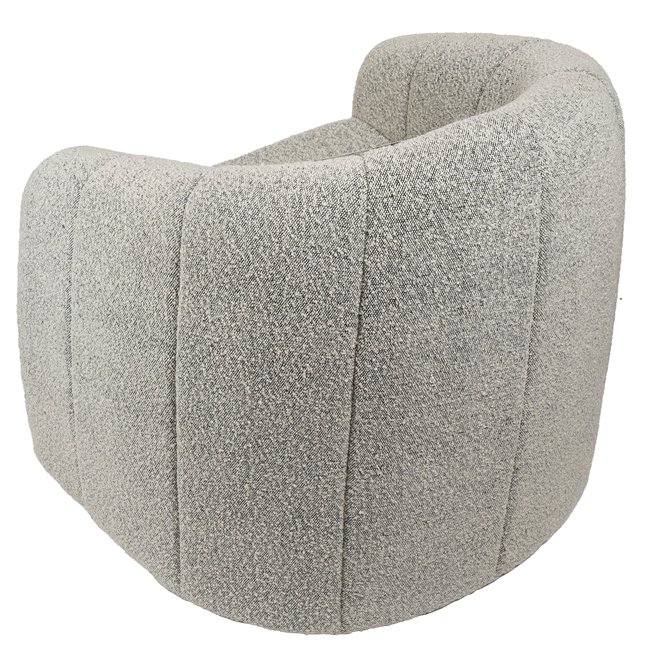 Armchair Jonass, light gray color, H77x76x63cm, seat H42cm