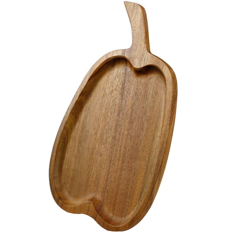 Acacia wood plate Foalow, 32x20xH2cm