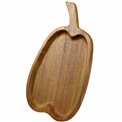 Acacia wood plate Foalow, 32x20xH2cm