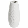 Vase Gazzano white, shiny, H25.2xD11,5cm