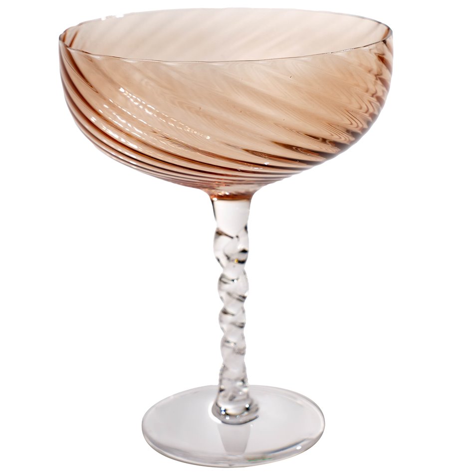 Champagne coupe Snina, cooper color 280ml, H16xD12.5cm