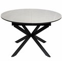 Dining table ext. Laccio, ceramic/ grey, D120-160xH75cm