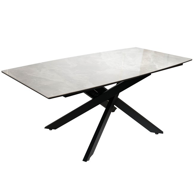 Dining table Lafitte LGR, light grey/ceramic,180x90xH75cm