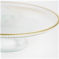 Cake plate Mirol, Shiny, Clear glass