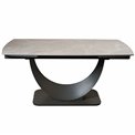 Extendable dining table Ruana 023, sintered stone, gray, 160-240x90xH75cm