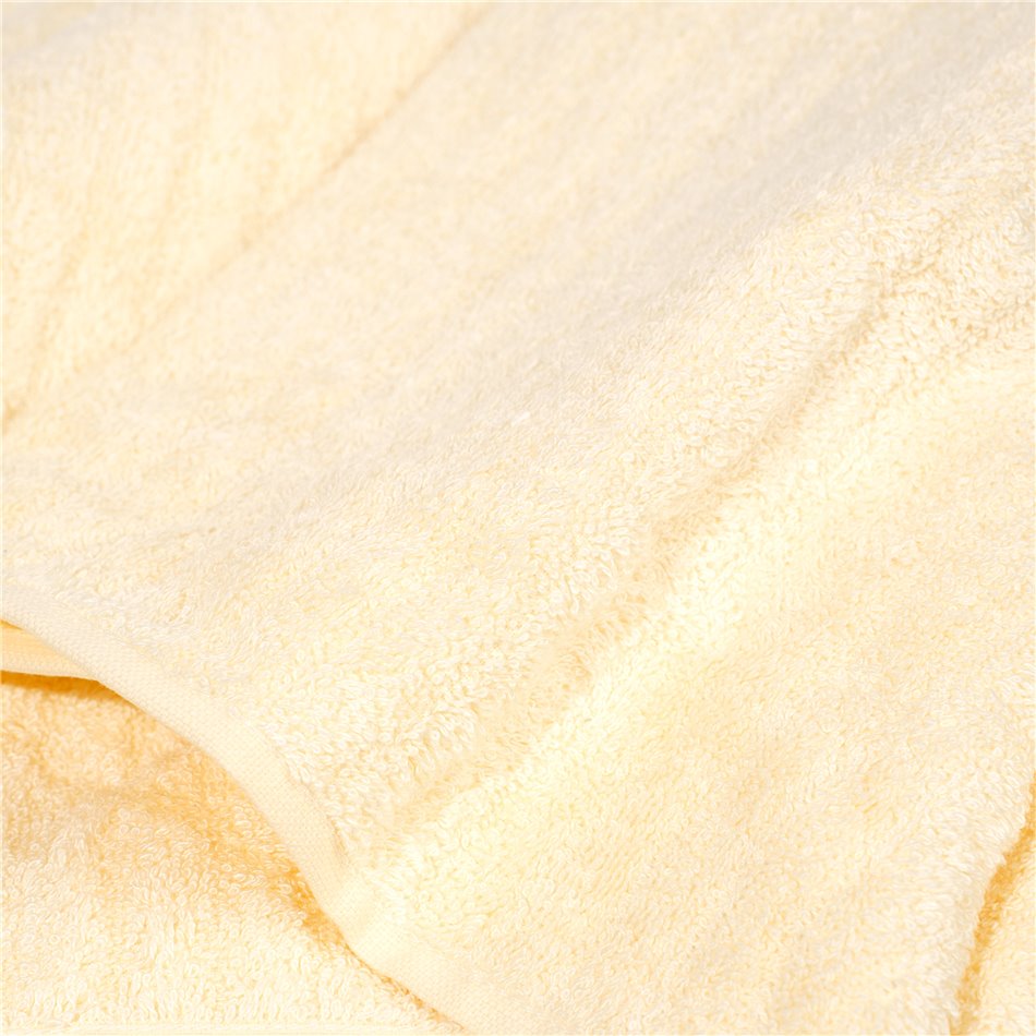 Bamboo towel Stripe, 70x140cm, light yellow, 550g/m2