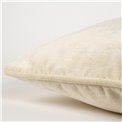 Decorative pillowcase Lotta, cream, with trim, 45x45cm