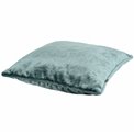 Decorative pillowcase Lotta, turqouise, with trim, 45x45cm