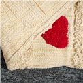 Rug Heart, cotton, 120x170cm