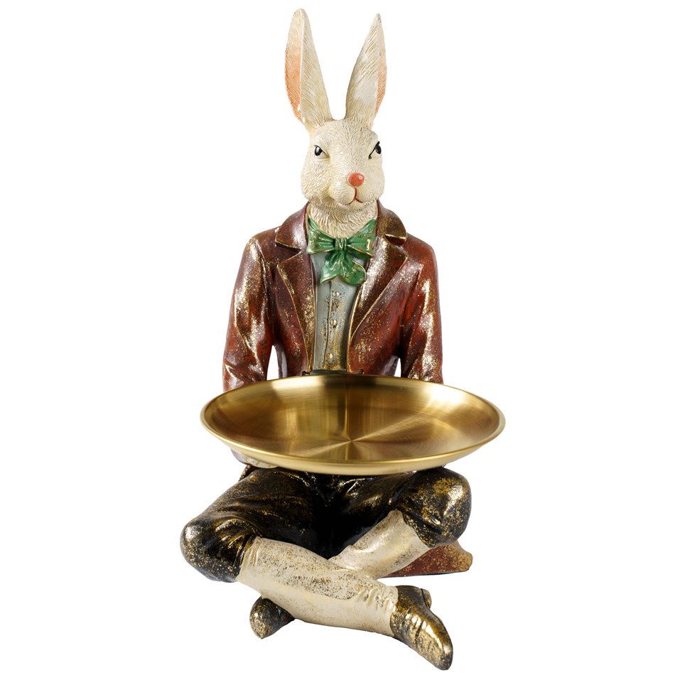 Decor Rabbit Plate, 28x18x36cm