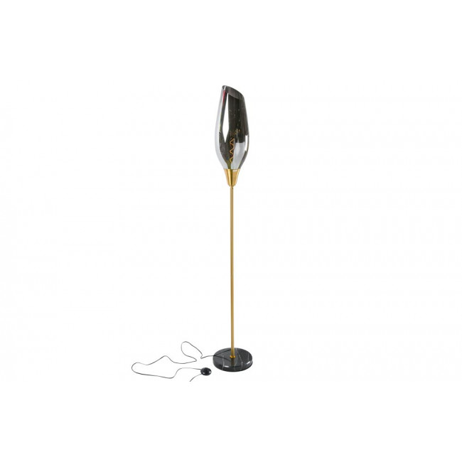 Floor lamp Bella Smoke, E27 60W, H174cm, D27cm