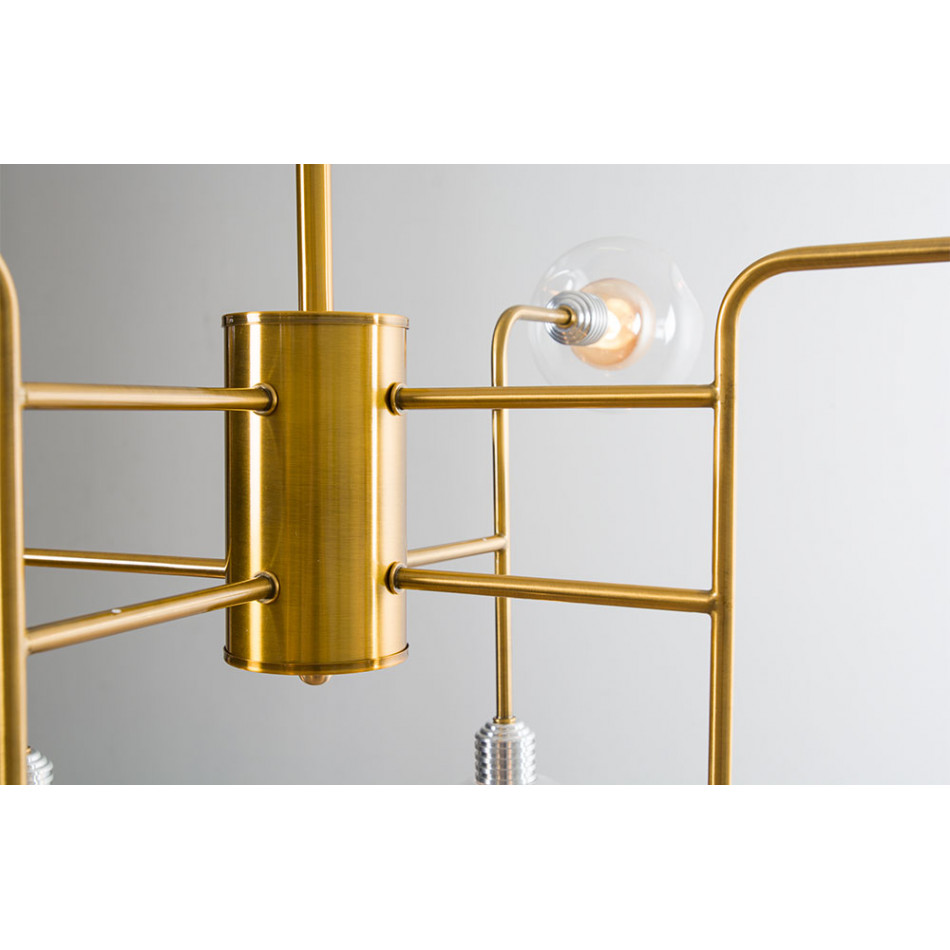 Ceiling lamp Rebais, in bronze tone, G9 8x35W(max), D85 x H132cm