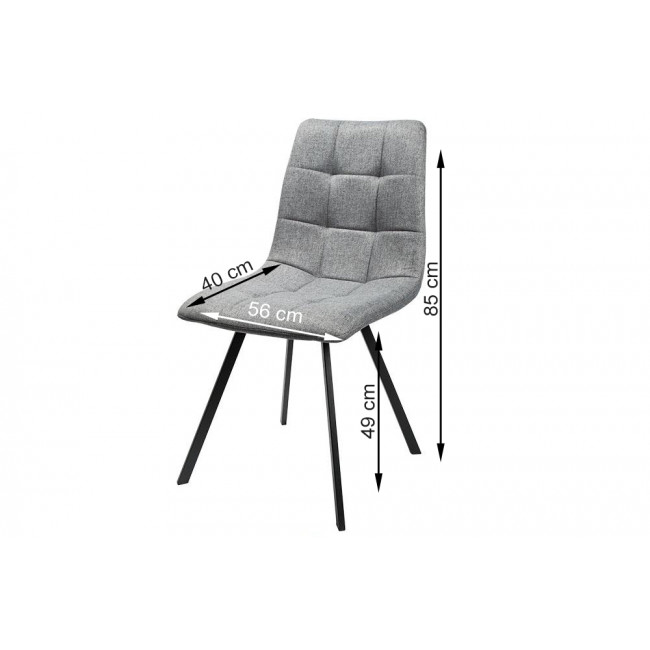 Dining chair Tauton, 56x40x85cm, sēdvirsmas augstums 49cm