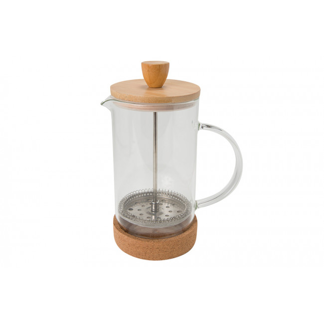 Coffee maker with bamboo lid 600ml, L14.5xW9.5xH19.5cm