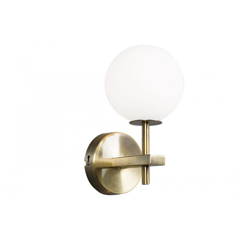 Wall lamp Rossi, white/bronze, 10x16x20cm, G9LED3.5Wx1pcs