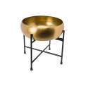 Decorative bowl on stand Lindi, matt brass,37x37x23cm