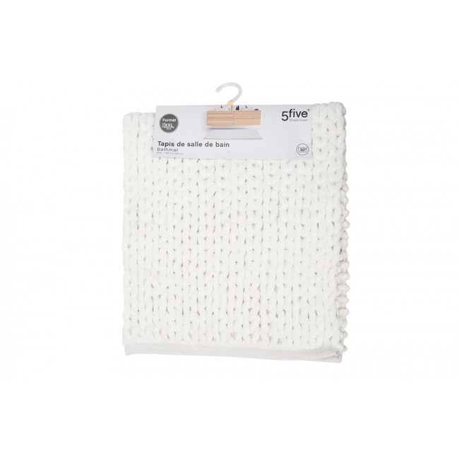 Bath mat Elpais, white, 50x120cm