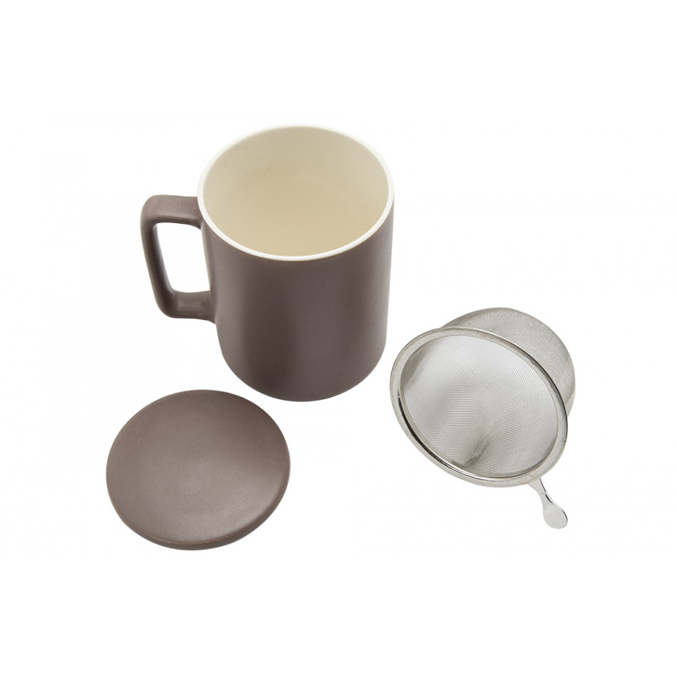 Mug Tisaniere, taupe, 0.4L