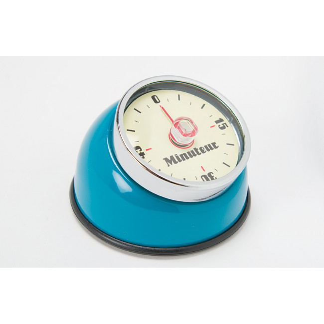 Timer Retro magnet, blue, D8xH5.5cm