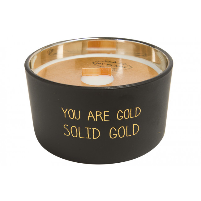 Scented soy candle You are gold, warm cashmere