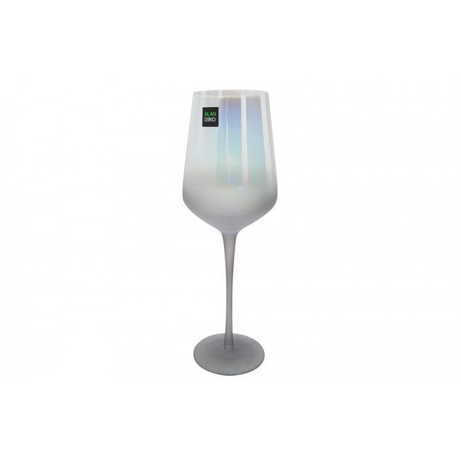 Red wine glass Simona grey, H25.5D8.5cm, 450ml