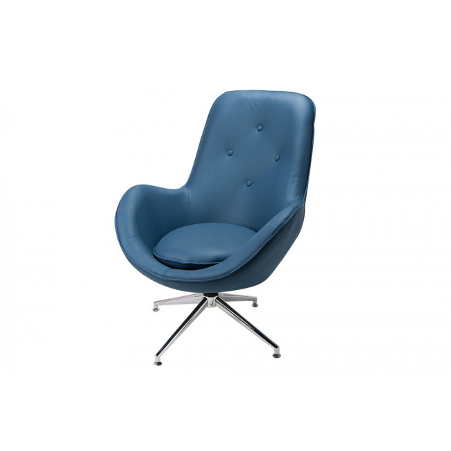 Armchair Dalton, blue, 104x74x86cm, seat h 45cm