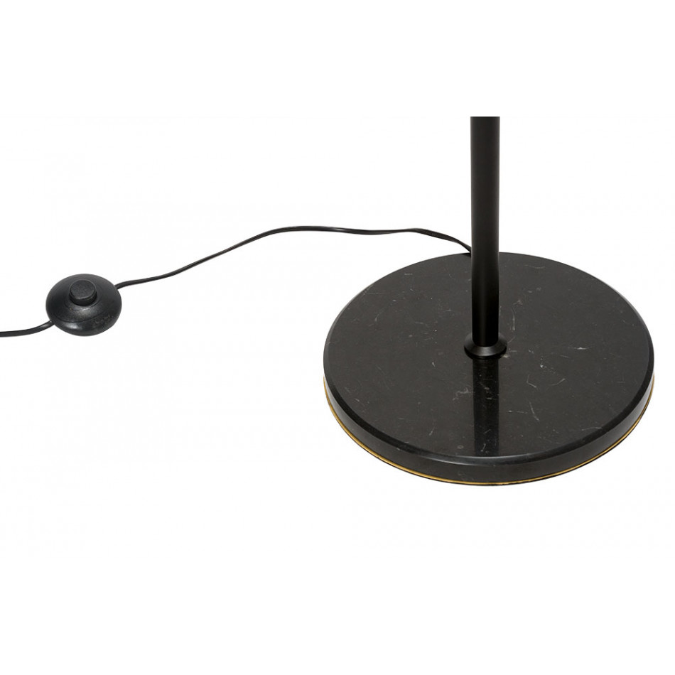 Floor lamp Trapo, black/gold, 50x35x1.65cm, E27, 60Wx1