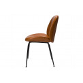 Dining chair Telmo, brown PU, 58x88x46cm