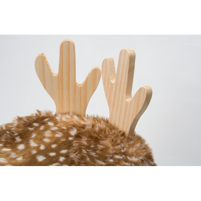 Chair Deer, brown,  D27, H38cm