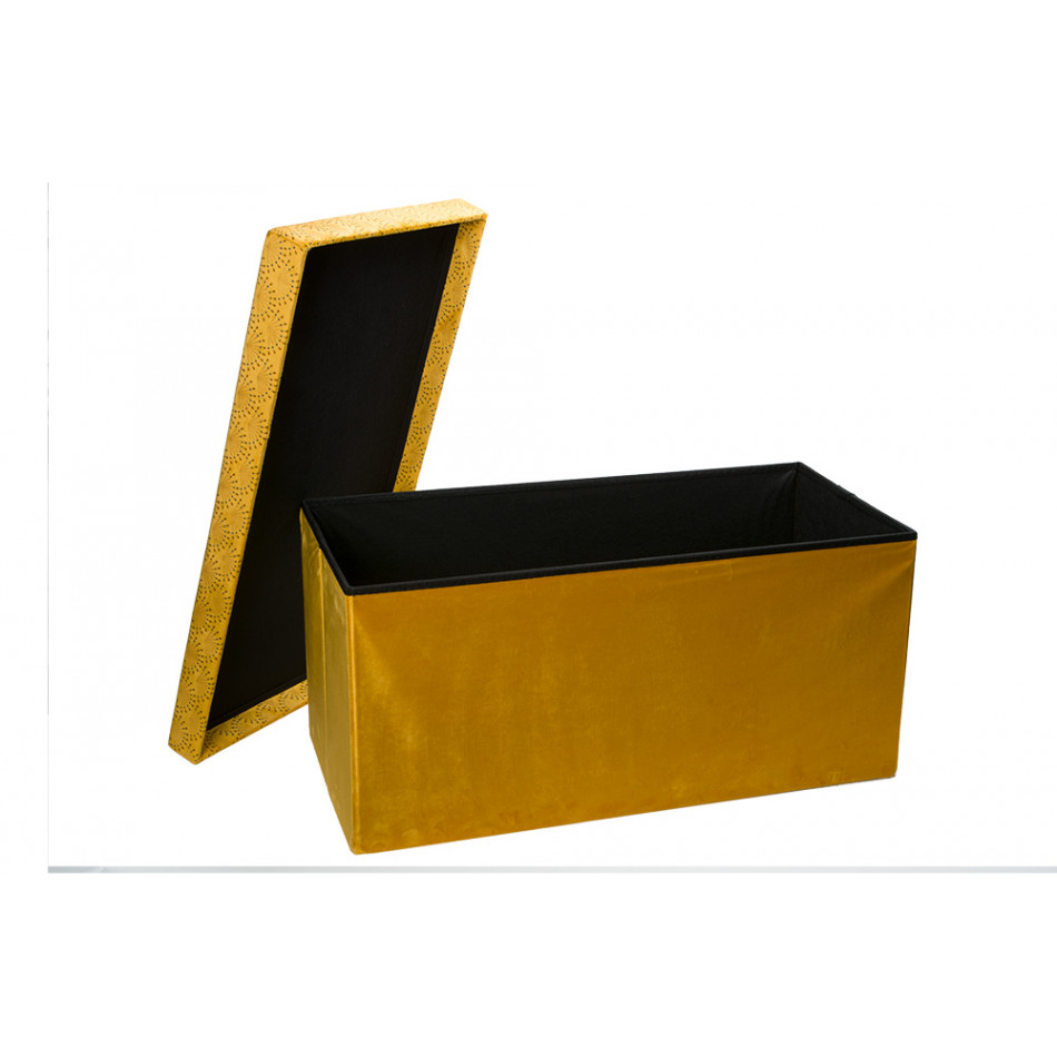 Box Liam, yellow, 76x38x38cm