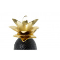 Decorative Pineapple box, black/gold, 22cm