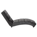 Chaise longue Slinky, grey, 60x170x82cmx78cm