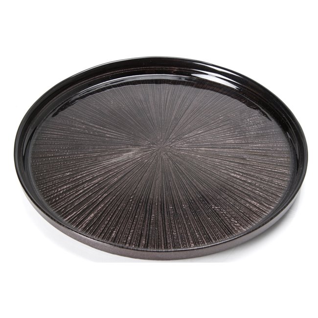 Dessert plate Astra, black, D21cm