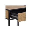 Bookcase Seaford, oak/black, 42x35x63cm 