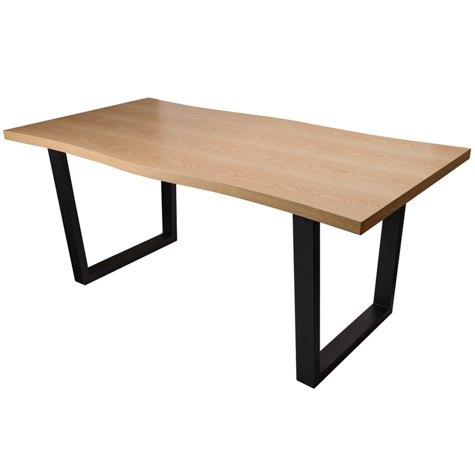 Dining table Trave, oak wood veneer,180x88.5x76.5cm