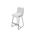 Bar chair Teddy, white, H109x60.5x43cm,seat height 80cm