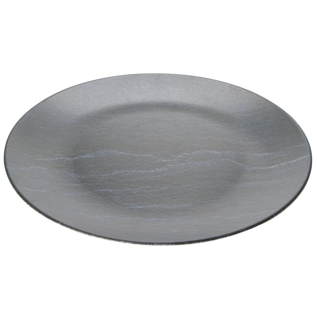 Dinner plate Cadence, grey, D26cm