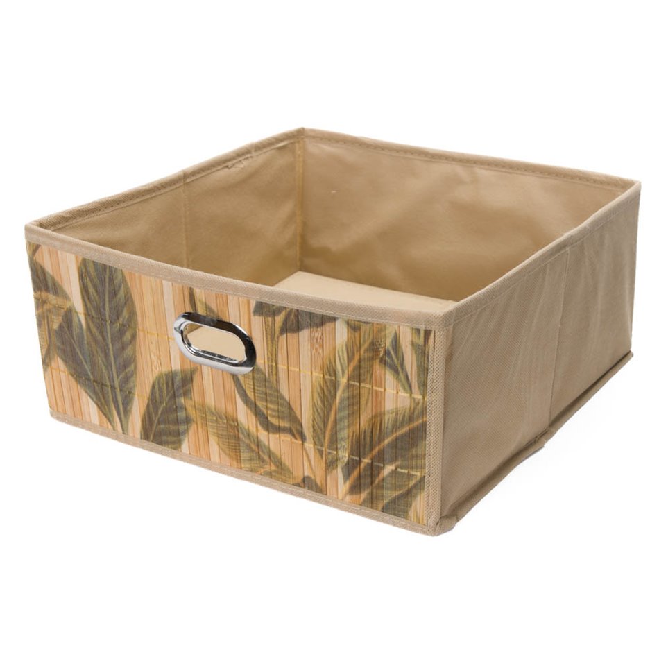 Bamboo box Print, natural, 31x15cm