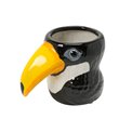 Vase Toucan Fine Earthenware, black, 18x12x14cm