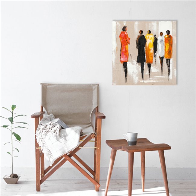 Acrilic painting Fashion walk, 70x70cm