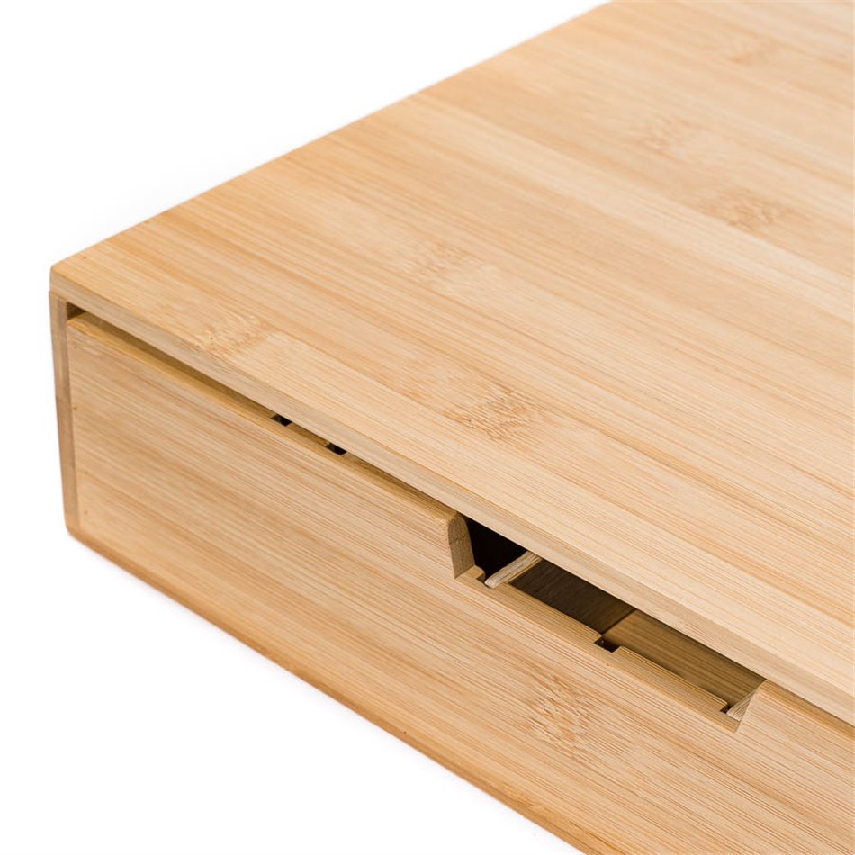 Bamboo capsule drawer,  H8x34.5x30.5cm